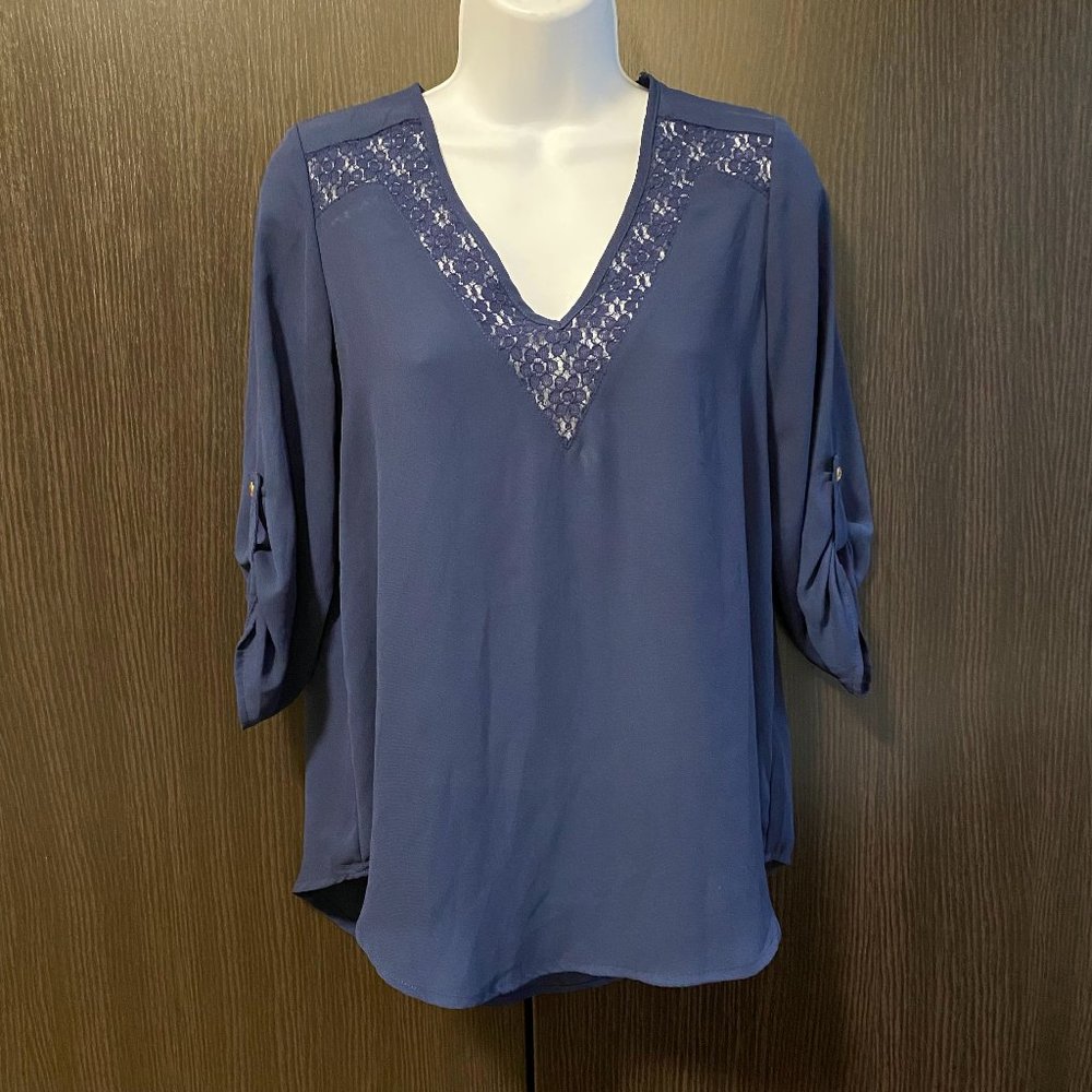 Papermoon Navy Blue Blouse Stitch Fix
